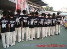 供应东莞校服促销服 恤衫广告衫